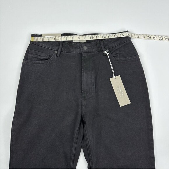 Everlane‎ Women's NWT Black The Curvy Cheeky Straight Leg Jean W32/L26 Crop - Picture 8 of 11